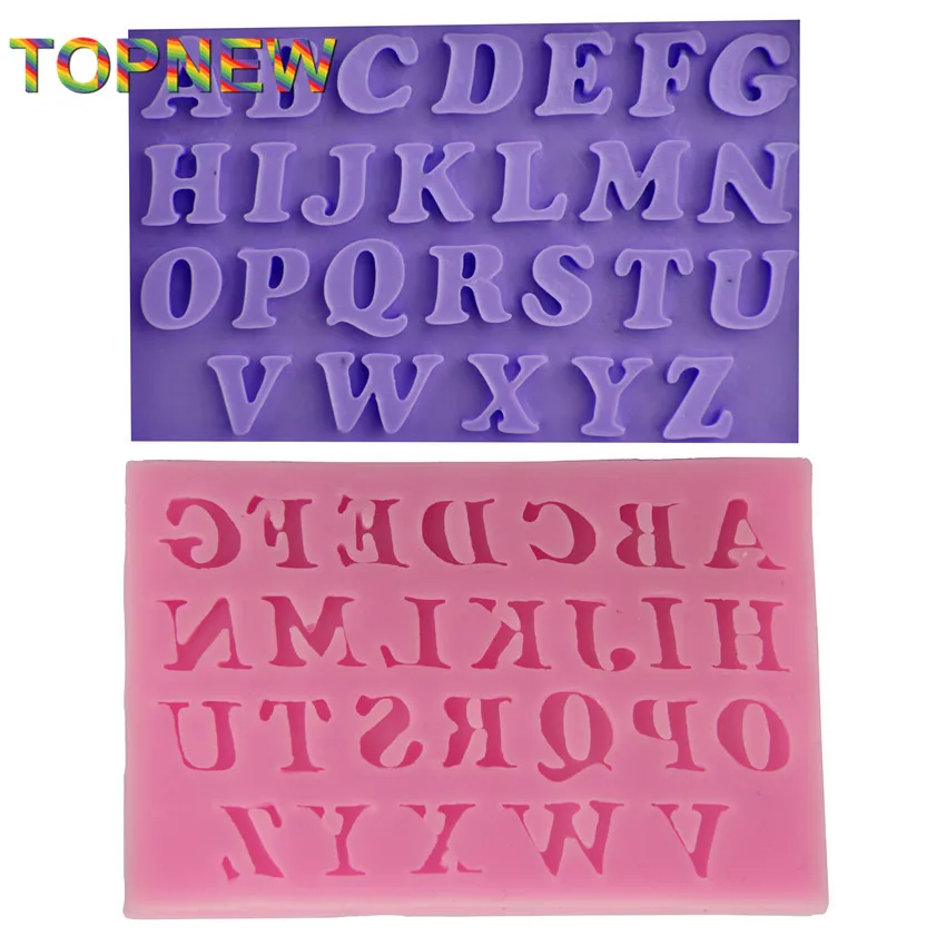 

Nice Beautiful Quality ABC Alphabet Silicone Cake Molds Non-Stick Fondant Sugar Jelly Jello Ice Lace Moulds Best C1923