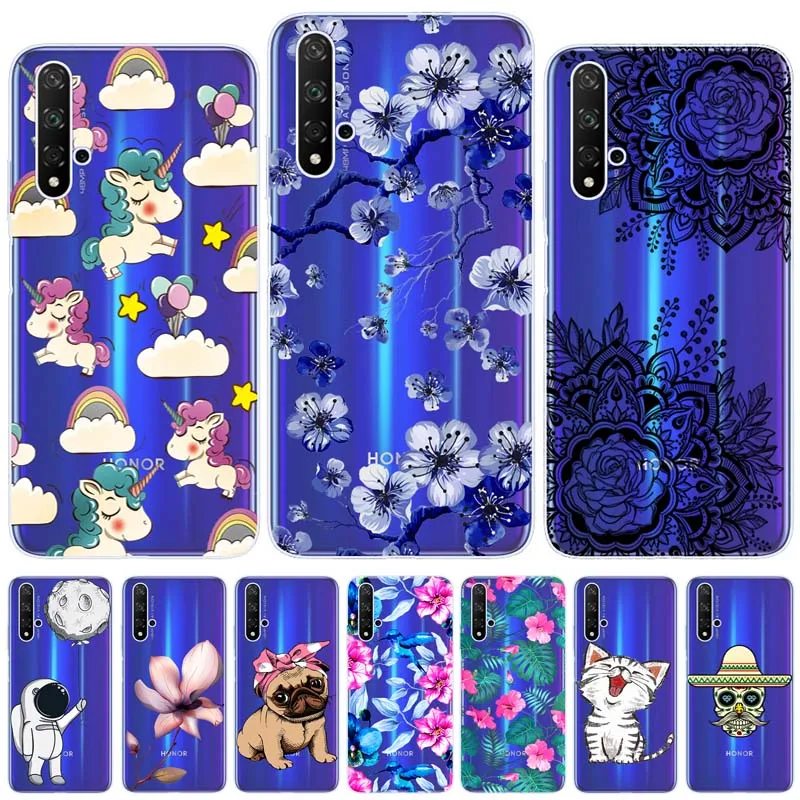 For Huawei Honor 20 Case Cover Soft Silicone Transparent Protector Phone Back Capa |