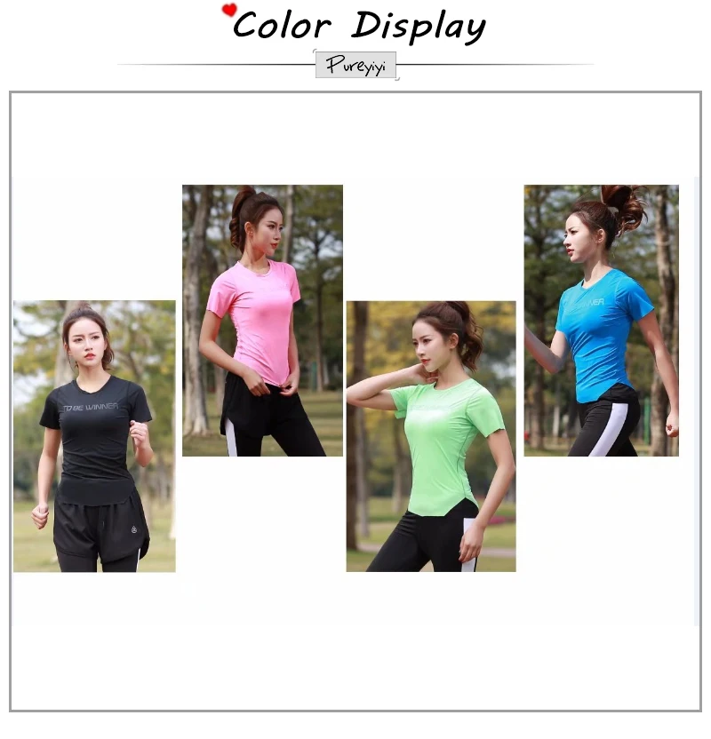 Hiking Walking Tops Women Sport T Shirt Quick Dry Breathable Gym Shirt Girl Running T-shirts Sports Short Sleeve Dropship XXL (2)