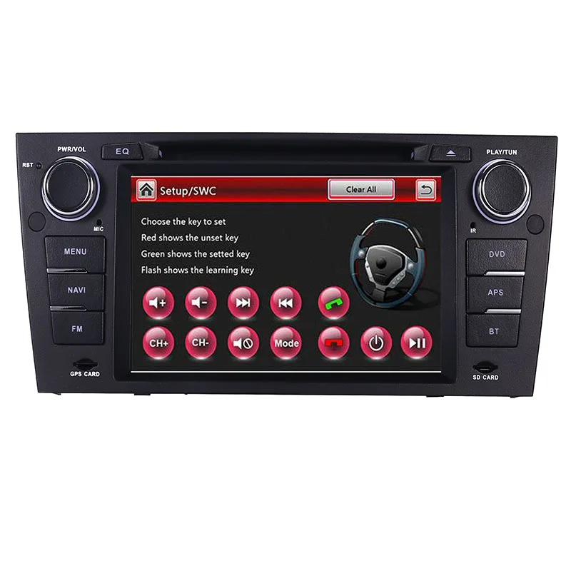 Discount In stock 7"two Din Car DVD Player for BMW E90 E91 E92 With 3G GPS Bluetooth Radio RDS USB SD Canbus Steering Wheel Free GPS Map 3