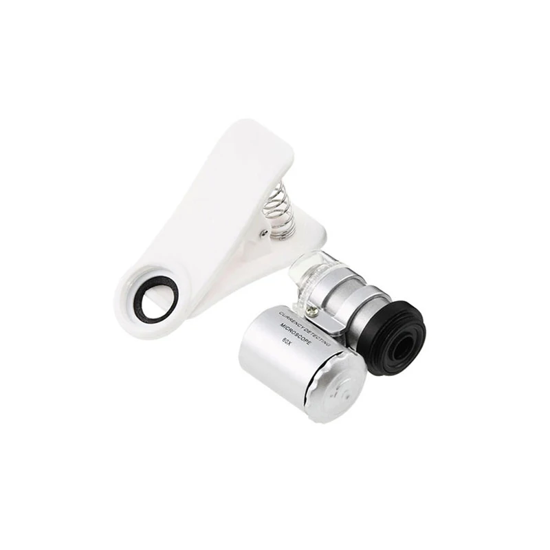 Clip On Mobile Phone Microscope Magnifier Lenses 60X