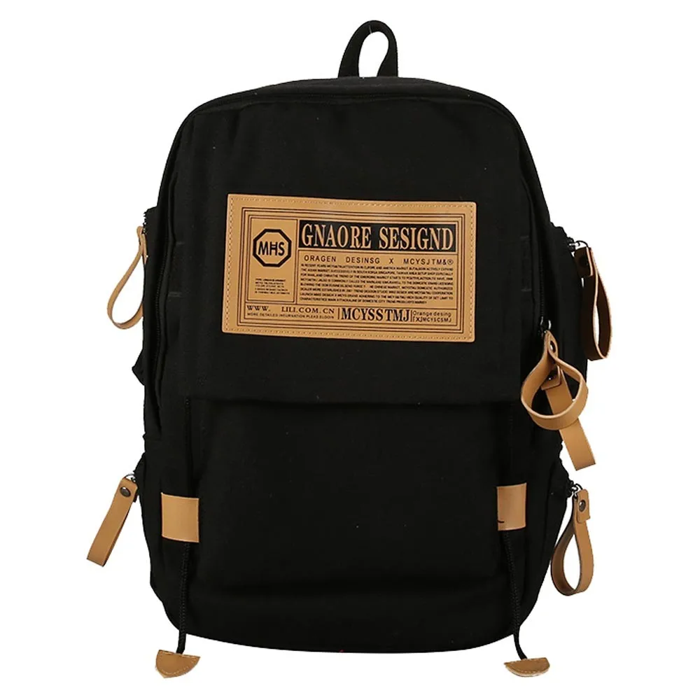 

Korean Backpack Leisure Zipper Bag Student Backpack Folding Bag Shoulder Bag Couple Travel Bag Mochila Escolar Adolescente #