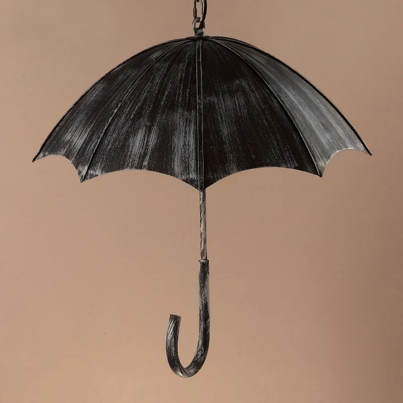 Ретро творческий зонтик Ветер промышленный Лофт из кованого железа кафе бар ресторан подвесные светильники личность искусство подвесной светильник