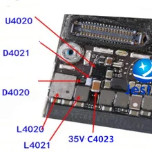 5 компл./лот для iphone 6s подсветка ic наборы U4020 катушки L4020, L4021 диод D4020, D4021 конденсатор с алюминиевой крышкой, C4023