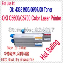 Для Okidata 43381905 43381906 43381907 43381908 тонер-картридж для OKI DATA C5600 C5700 C5650 C5750 Тонер для цветного принтера пополнения чернил