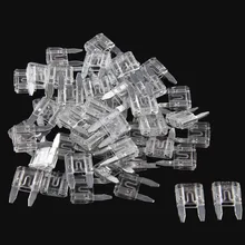 50 шт. 10A 5 цветов предохранитель автомобильный мини лезвие предохранитель 10 плавкий предохранитель Набор универсальный для автомобилей грузовиков внедорожников мотоциклов