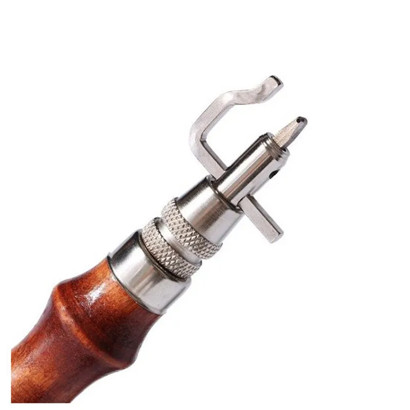 7 in 1 Set Pro Leathercraft Adjustable Stitching and Groover Crease Leather Tool DIY Handmade Practical-5