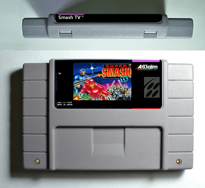 Smash TV Action Game Cartridge For 16 bit USA Type Version Consolein