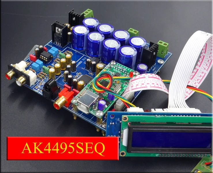 2017 новейший декодер AK4495SEQ + AK4118 DAC с мягким управлением сборная плата|Усилители