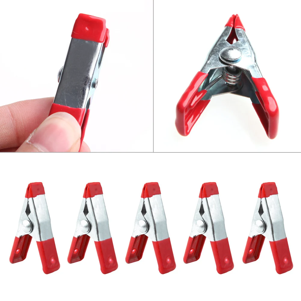 

10PCS Metal Spring Clamps 2" Clip Soft Plastic Tips Grip Photos Craft