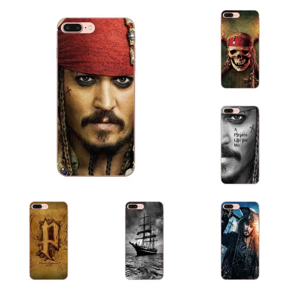 

For Apple iPhone X XS Max XR 4 4S 5 5C 5S SE 6 6S 7 8 Plus Soft Cases Capa Pirates Of The Caribbean Johnny Depp Tpu Rubber