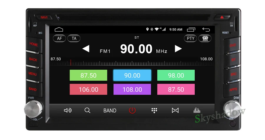 Sale C500 4G SIM LTE Android 6.0 8 Core 2GB RAM For Universal 2 din Car DVD player GPS map Wifi Bluetooth RDS Radio For Nissan 5