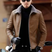 Hot Горячая Весна Мужская Новая мода короткий пункт культивировать свою мораль интеграции пальто с мехом