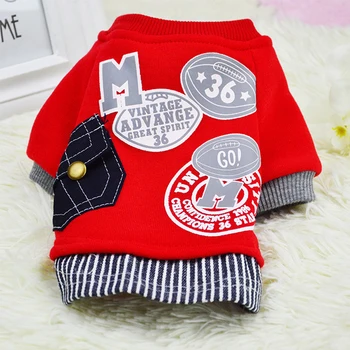 

Medium Small Dog Fashion Clothes Novelty Hoodies Teddy Puppy Leisure Sweatshirt Coat With Pocket Pet Spring Autumn Costume