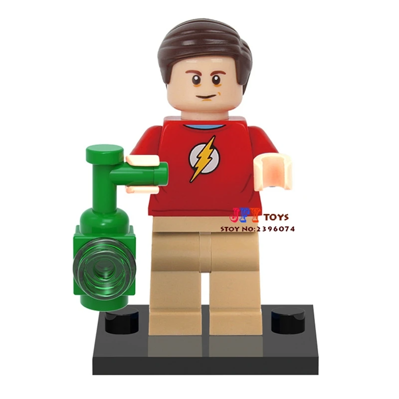 

Single Sale THE BIG BANG Theory TBBT Sheldon Cooper building blocks model bricks toys for children brinquedos menino