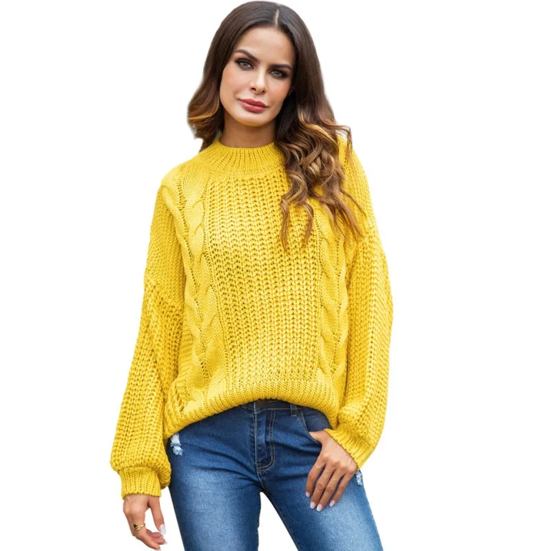 

Zmvkgsoa Pink Yellow Women Knitted Sweaters Autumn Pullovers O Neck Casual Full Sleeve Tops Hollow Out Fashion Sweater K2573