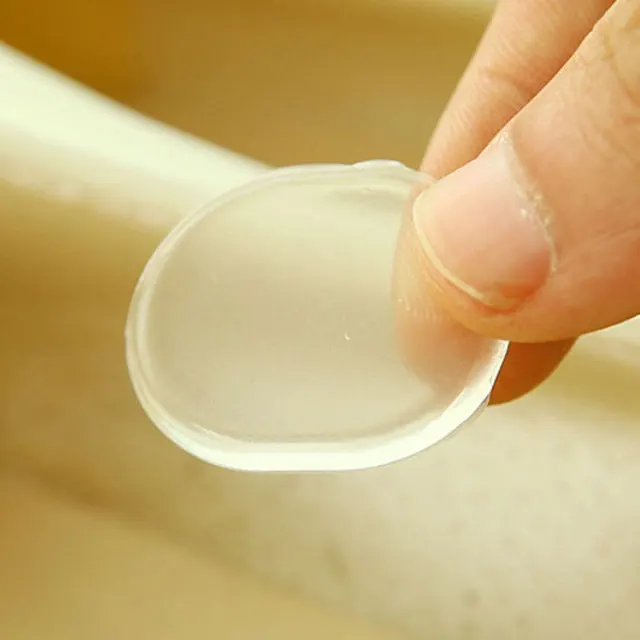

1Pair Woman Shoes Sticker Transparent Silicone High Heels Sandals Protector Prevent Rub Pain Heel Grips Invisible Insole Health9