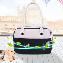 Модная однотонная дорожная сумка для собак, нейлоновая дышащая сумка на одно плечо для маленьких собак PB736