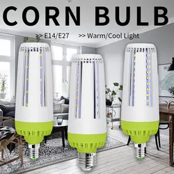 E27 Светодиодный лампочки кукурузы E14 светодиодный лампы 220 V свечки 10 W 15 W 20 W Lampara светодиодный без мерцания энергосберегающие Дома Light 110 V 5736