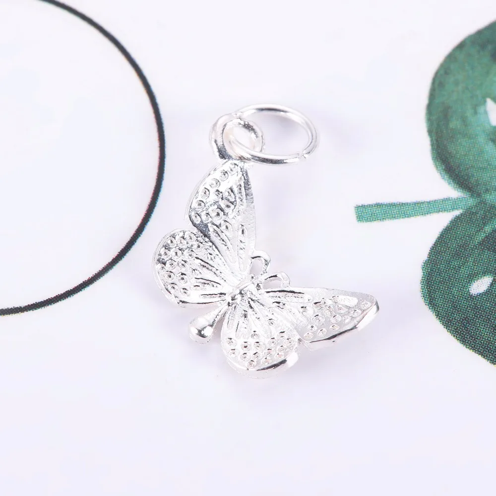 1 шт. женский кулон в виде бабочки из серебра 925 пробы|pendants for bracelets|silver pendant