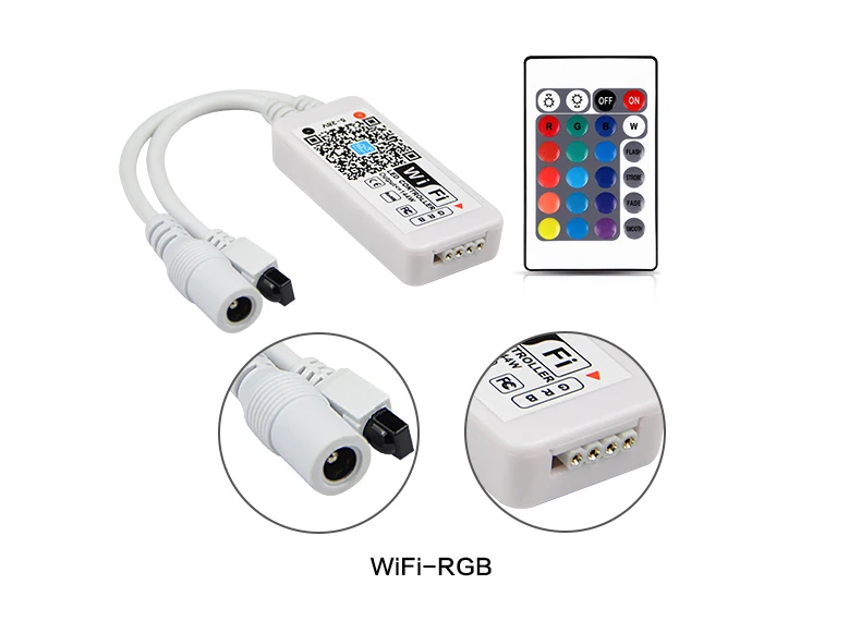 Magic Home WiFi/Bluetooth RGB/RGBW управление DC 5 в 12 В 24 в Android IOS APP 24Key ИК дистанционное управление для 5050 Светодиодная лента светильник