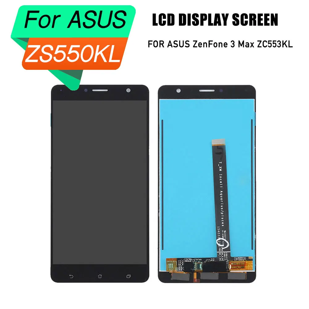 ЖК-экран для Zenfone 3 Deluxe ZS550KL ЖК-дисплей дигитайзер экран рамка в сборе | Мобильные