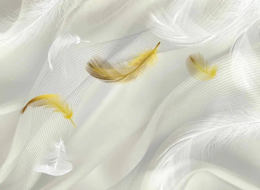 

beautiful silk wave feather background wall wallpaper for walls 3 d for living room
