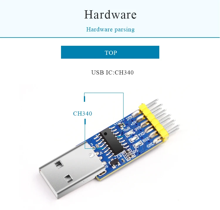 Módulo de Interface Usb para Ttl Rs485 e Rs232 3.3v e Conversor de Entrada Witmotion Serial Multifuncional 5v - Image 4