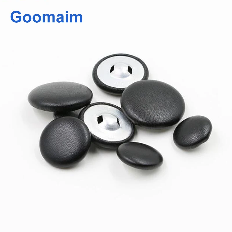 

100pcs fashion natural color cloth leather buttons for jeans sewing grade mens wear buttons for knitwear children clothes