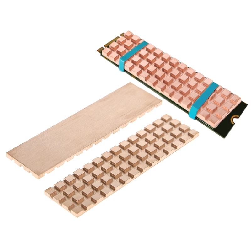 Pure Copper Thin Heatsink Thermal Pad For M.2 NGFF 2280 PCI E NVME SSD