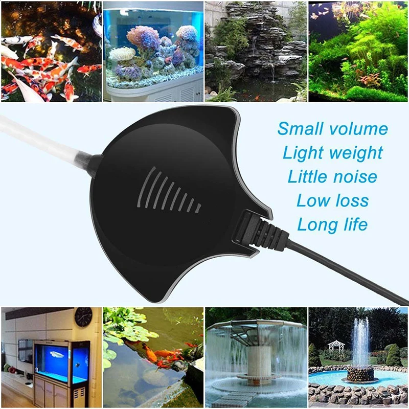 Super Silent JEBO Aquarium Air Pump High Efficient Oxygen Breathe Water