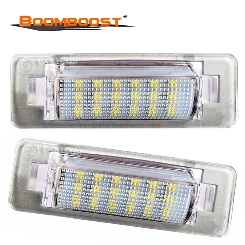 18 SMD 3528 SMD светодиодный для Mercedes Benz W210 4D седан W202 4D седан Facelif высокое Мощность Ошибок 2 шт. номерной знак света лампы