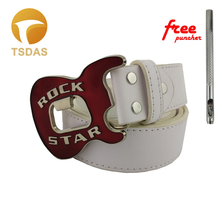 

Rock Star Music Belt Buckle Suitable 4cm Wide Belt, Fashion Bottle Opener Guitar Belt Buckle Men Jeans accessories