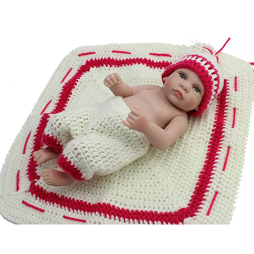 

10inch Soft Full Silicone Reborn Baby Doll Toys 28cm Shower Boy Baby Realistic Lifelike Baby Doll Girl Birthday Gift Brinquedos