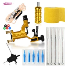 Equipo Para Tatuar комплект тату аппарат для тату ручка набор Tatuador Machin Pedal Rotativa Quit De Tatuajes Tatuagem