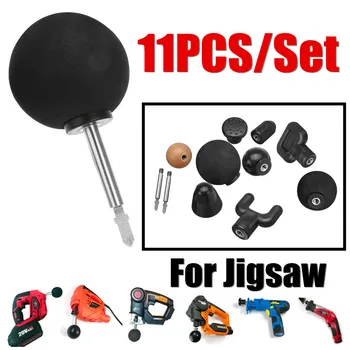 

11pcs Replaceable Percussion Deep Massage for gun Bit Tips Adapter Extended Heads Set for jigsaw Body Muscle Relaxation Massager