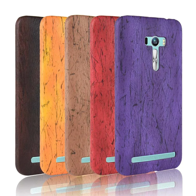 Luxury Wooden Grain Fundas Asus ZenFone Selfie ZD551KL 5.5" Back Cover Hard Phone Cases for Case |