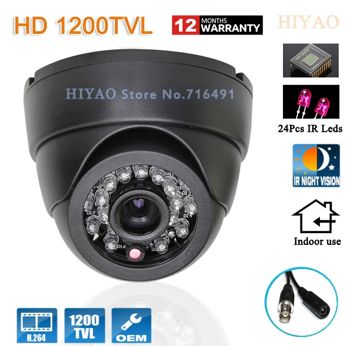 

Free shipping 2015 NEW 1/2.5" SONY CMOS HD 1200TVL Indoor security camera IR Night Vision CCTV Camera system