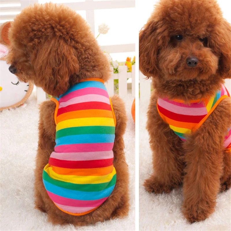 

Cute Pet Dog Clothes Spring T-shirt Soft Dogs Clothes Pet Cat Clothing Summer Cotton Shirt Casual Coats For Small Pets Chihuahua