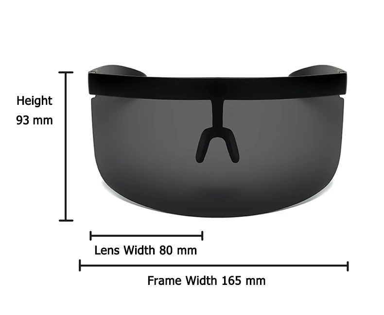 Солнцезащитные очки для мужчин и женщин, Непродуваемые солнцезащитные очки с большими линзами