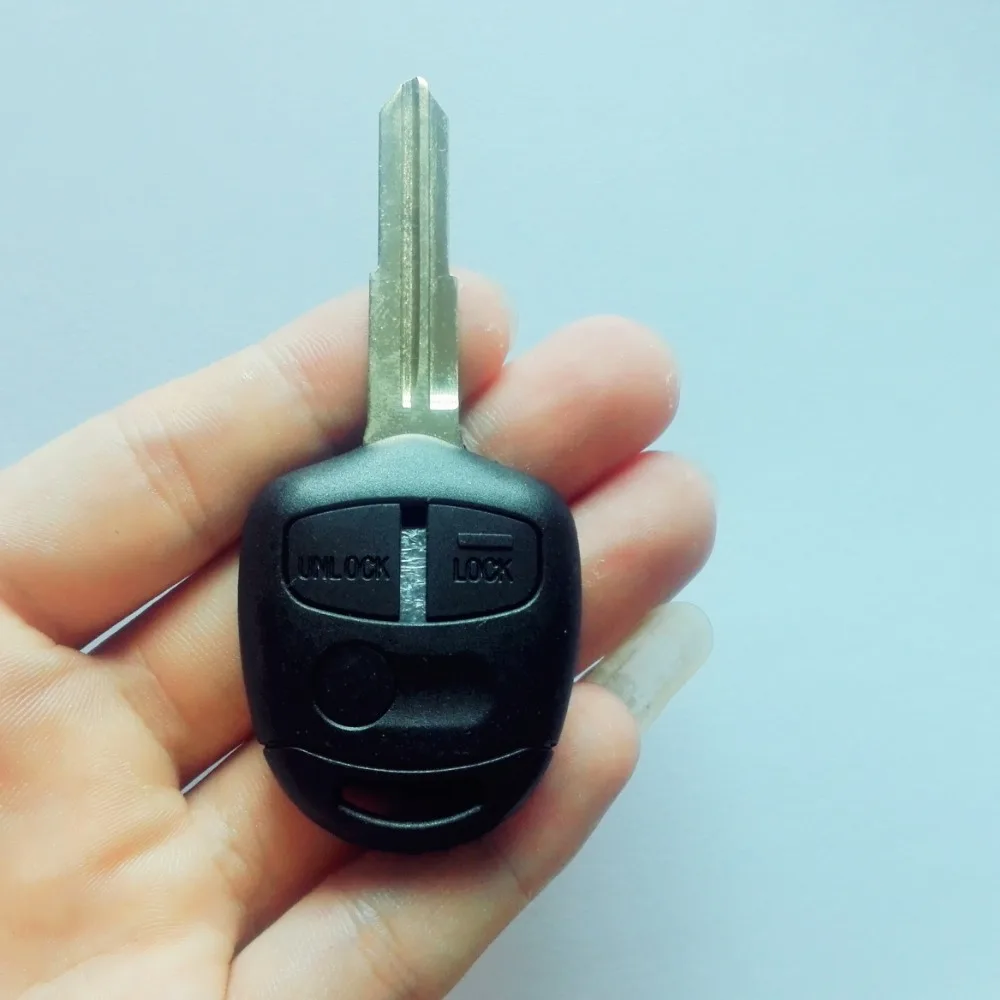 

New Uncut Blank Blade Key Shell Case For MITSUBISHI Right Blade with Logo