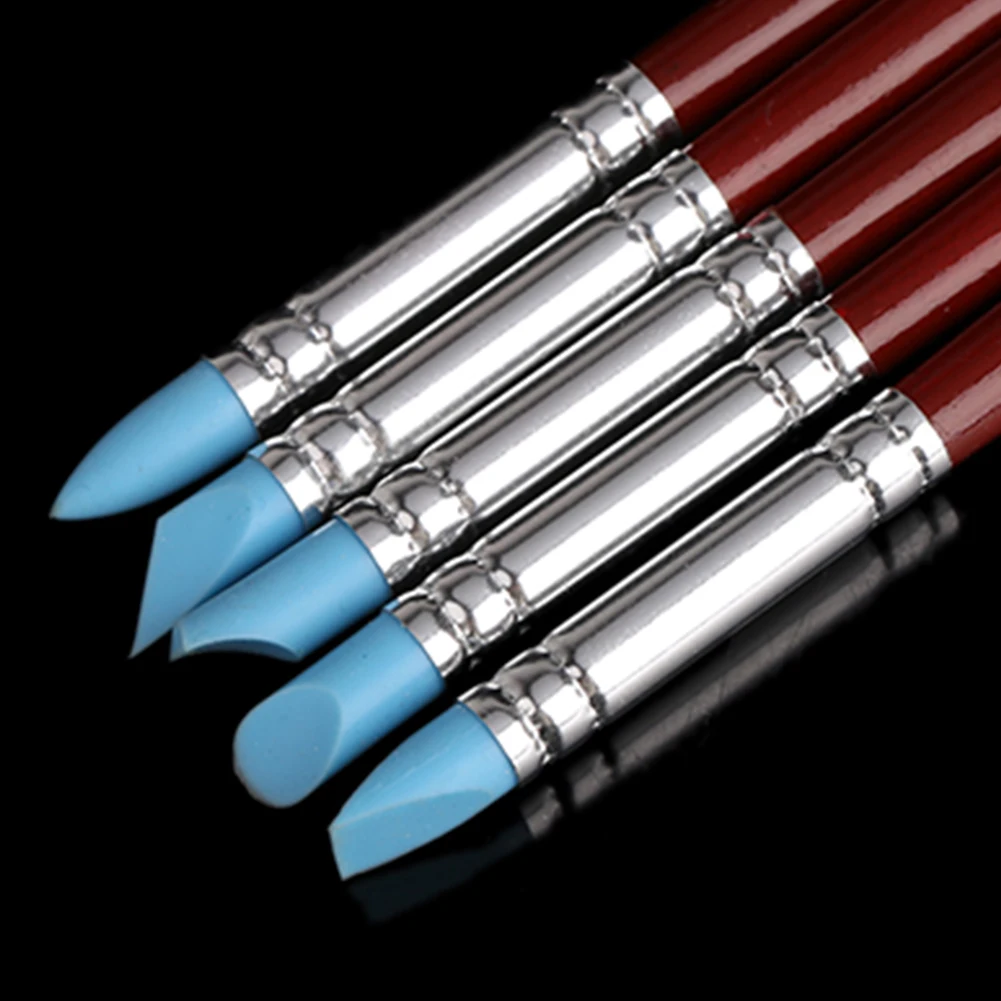 

Fondant Shaping Pen Modeling Sculpture Sculpting Carver Carving Tool Silicone Decorating Brush Art Craft Clay Pottery Tools