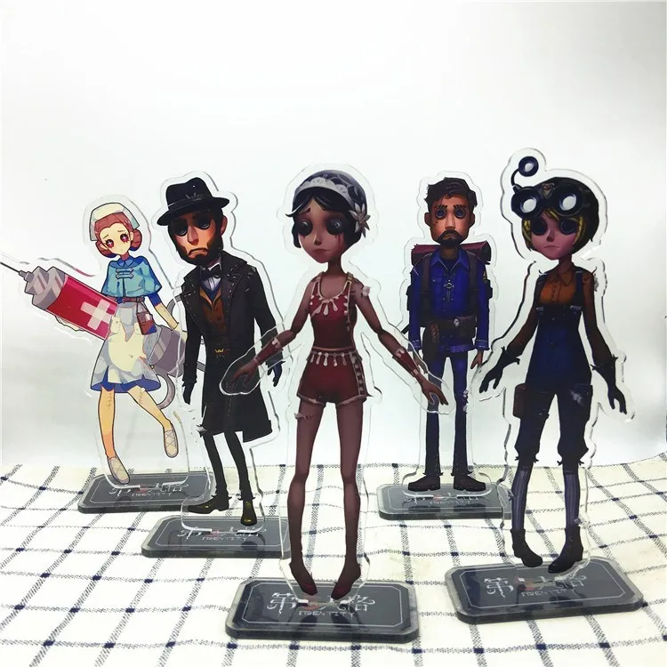 

16cm Identity V Game Doctor Gardner Coordinator Fifth personality Naib Subedar Bag Pendant Two Sideyrings Keychain Portachiavi