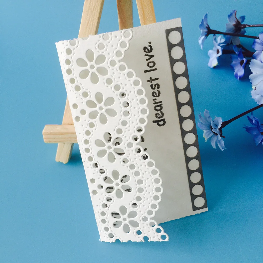 

New Round Lace Metal Cutting Dies Stencils For Photo Album Decorative Embossing Cards Making DIY Crafts Cards Edges Decor