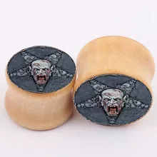 new explosion of wood bones real ear piercing jewelry PLUG expansion Earrings tunnels ear expander body jewelry