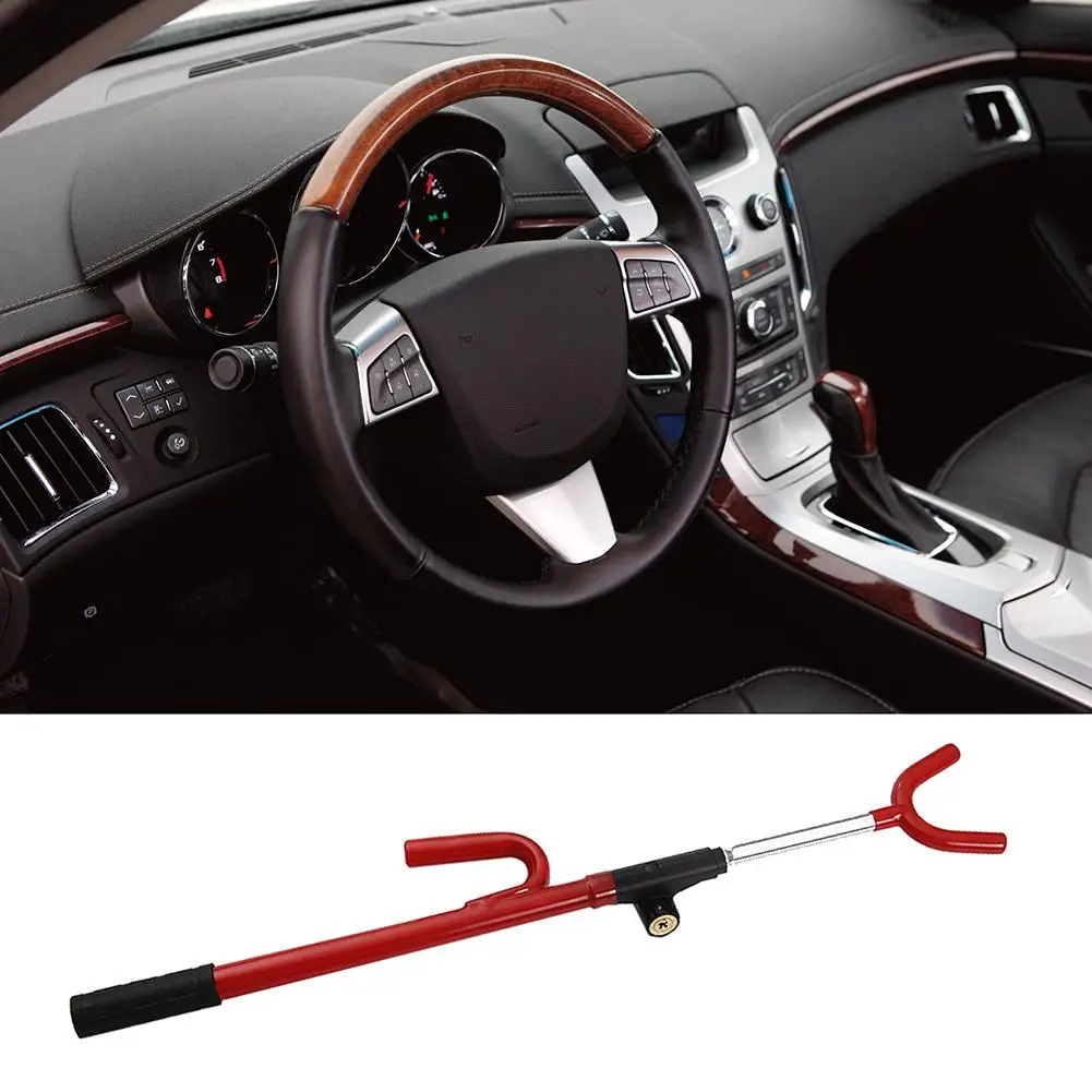 

Universal Car Truck Vehicle Steering Wheel Lock Anti-theft Protection Device with 2 keys