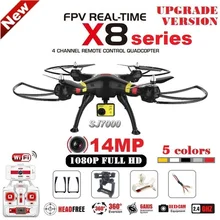 SYMA X8G X8C X8W X8HG RC Drone Con SJ7000 14MP 1080 p Full HD WiFi Cámara 2.4G 4CH Quadcopter FPV Profesionales Drone