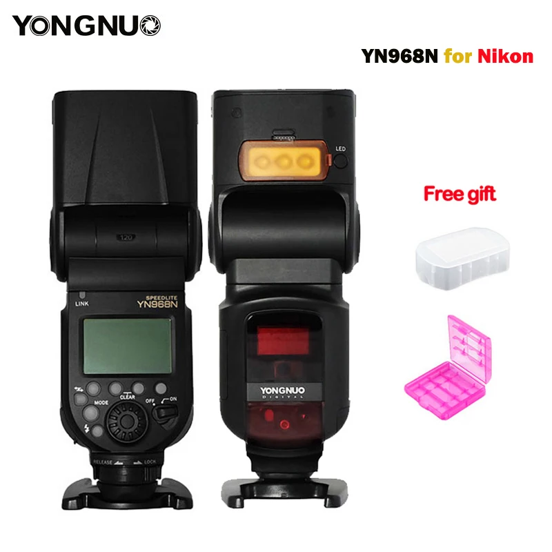 

YONGNUO YN968N Flash Speedlite Wireless TTL 1/8000 with LED Light for Nikon Camera Compatible with YN622N and YN560-TX