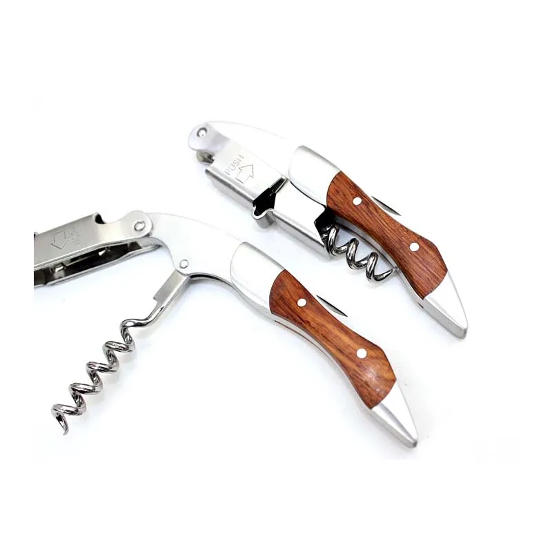 Wood Handle Professional Wine Opener Multifunction Portable Screw