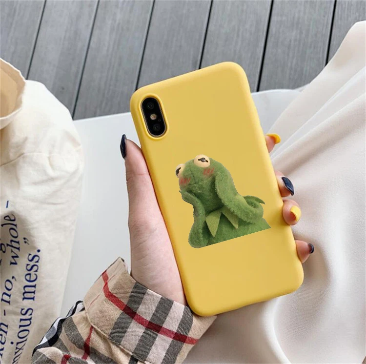 Kermit Meme Мягкий силиконовый чехол для телефона для iphone 6/6 S, 6 Plus/6 S Plus, 7/8, 7 Plus/8 Plus, X, XS, XR, XSMax 11pro